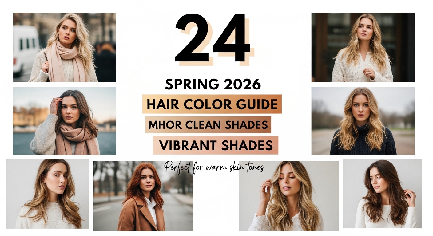 Spring 2026 Hair Color Guide: 24 Vibrant Shades for Warm Skin