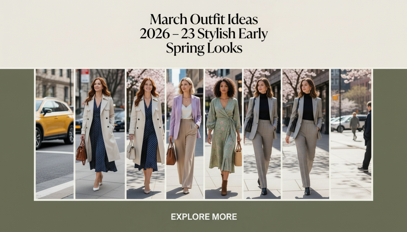 March Outfit Ideas 2026 – 23 Stylish Early Spring Looks