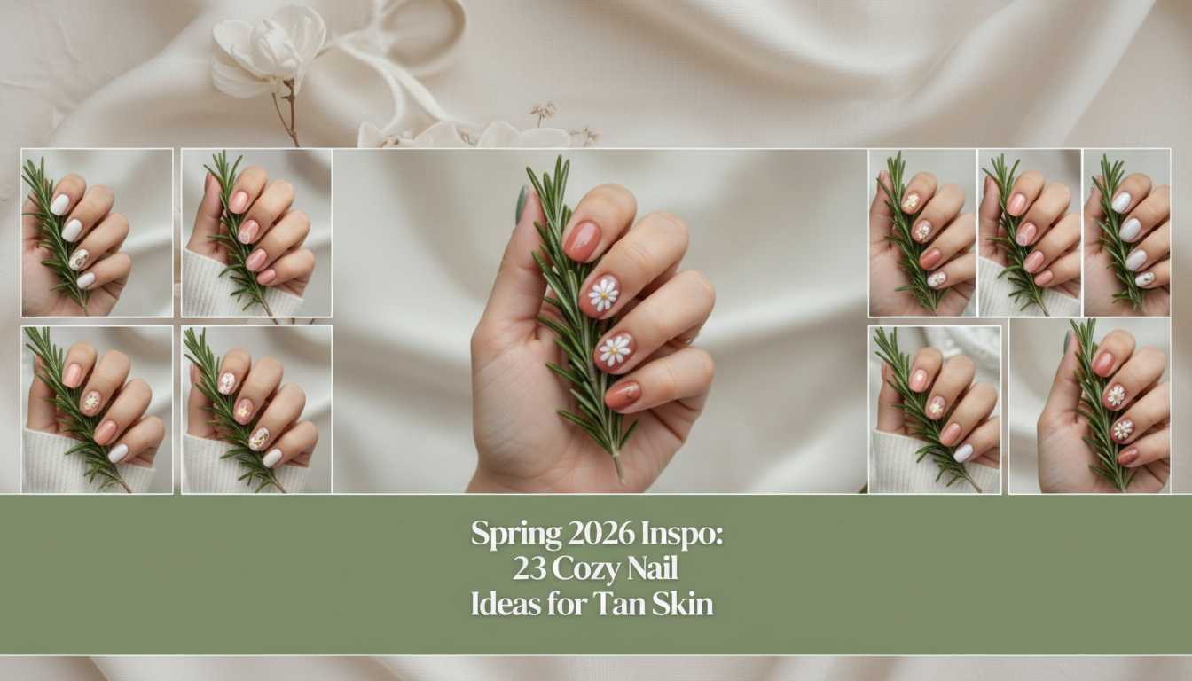 23 Natural & Cozy Spring Nail Ideas for Tan Skin 2026
