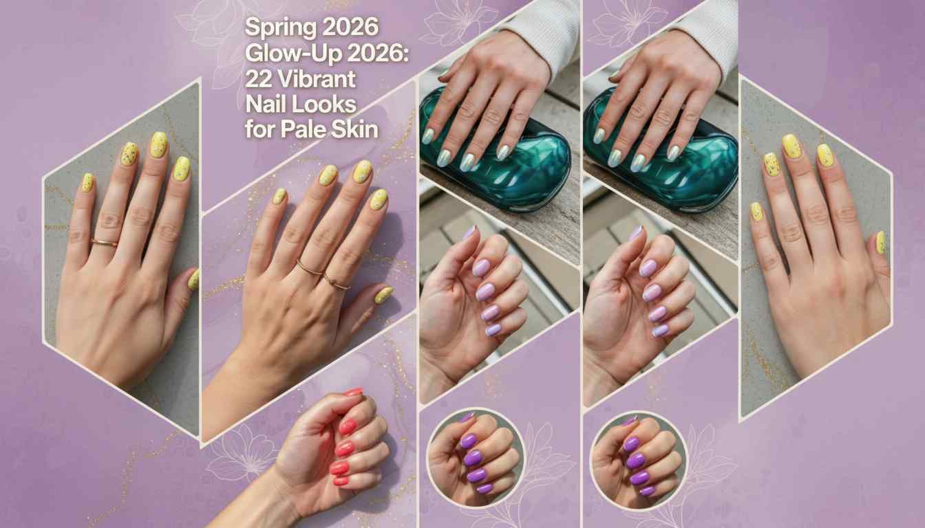 22 Bright Spring Nail Ideas 2026 That Pop on Pale Skin