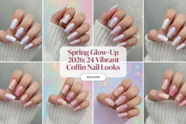 24 Eye-Catching Vibrant Coffin Nails for a Fresh Spring 2026