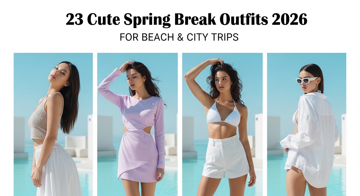 23 Cute Spring Break Outfits 2026 for Beach & City Trips