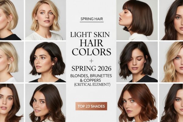 23 Light Skin Spring Hair Colors 2026: Blondes, Brunettes & Coppers
