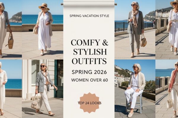 24 Comfortable & Stylish Spring Vacation Outfits for Women Over 60