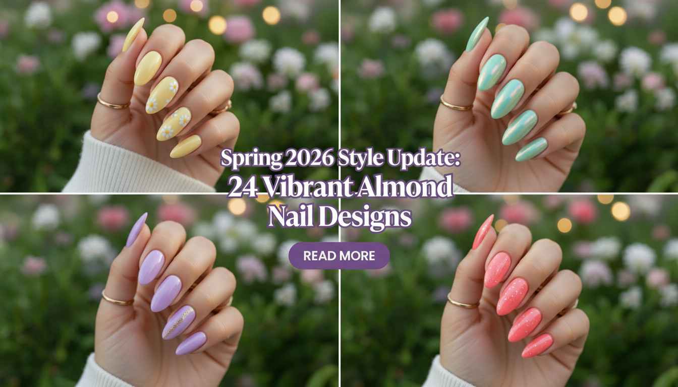 Almond Spring Nails 2026 – 24 Trendy & Vibrant Looks