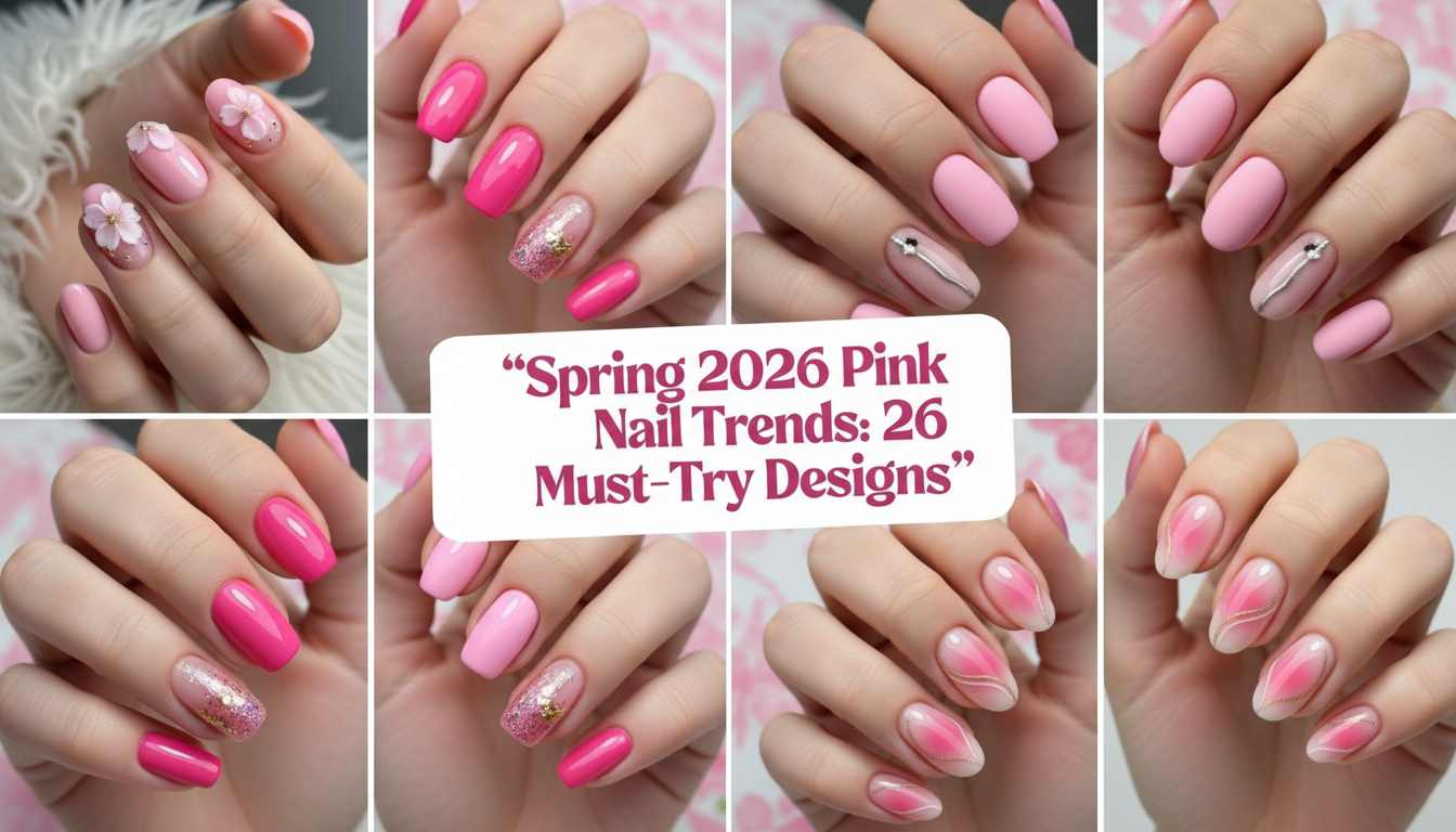 Pink Nail Trends 2026: 26 Dreamy Spring Designs