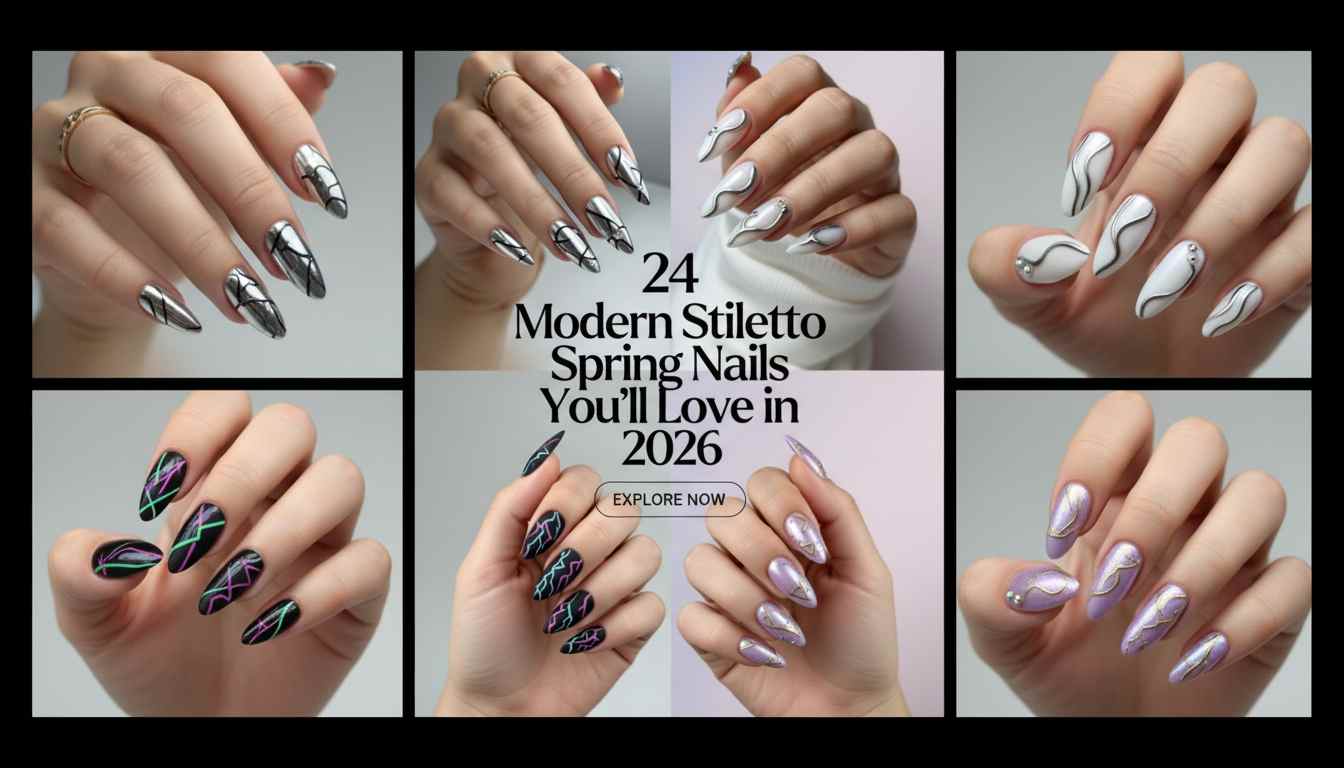 Fresh & Fierce: 24 Spring Stiletto Nails for 2026