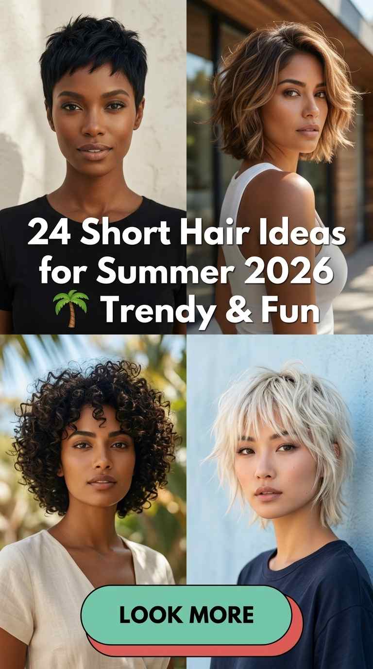 Fresh Short Haircuts for Summer 2026 – 24 Chic Ideas