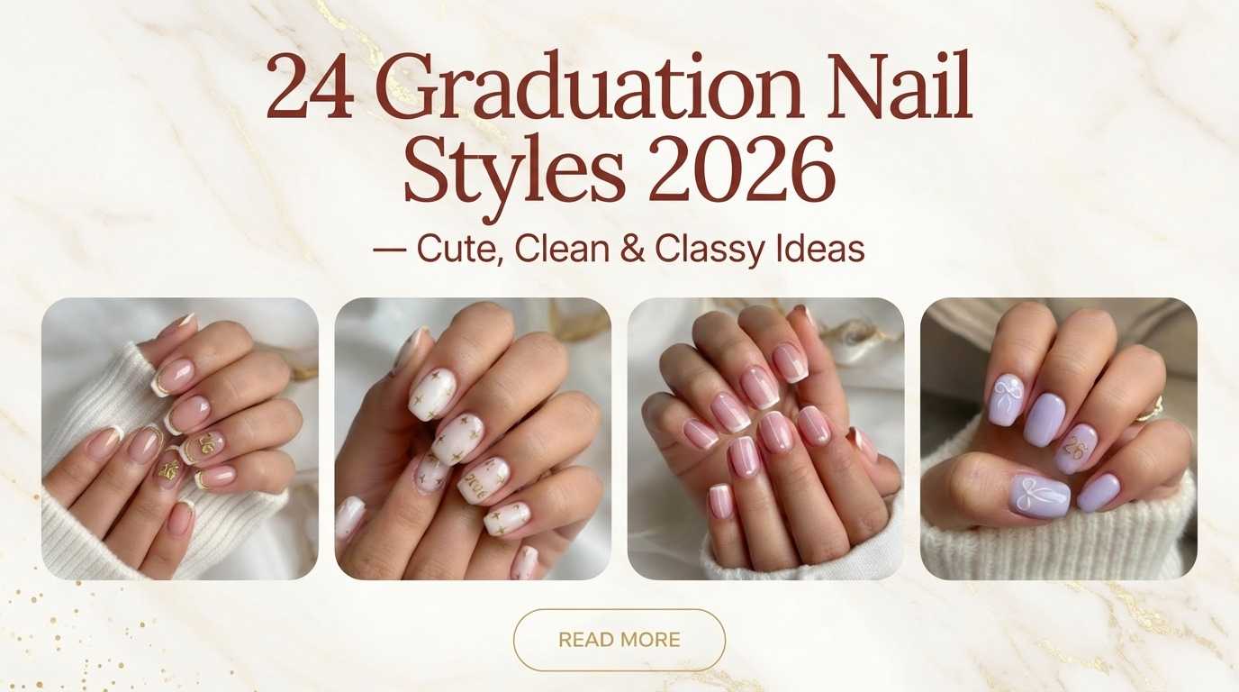 24 Graduation Nails 2026 – Cute, Classy Designs Perfect for College Girls