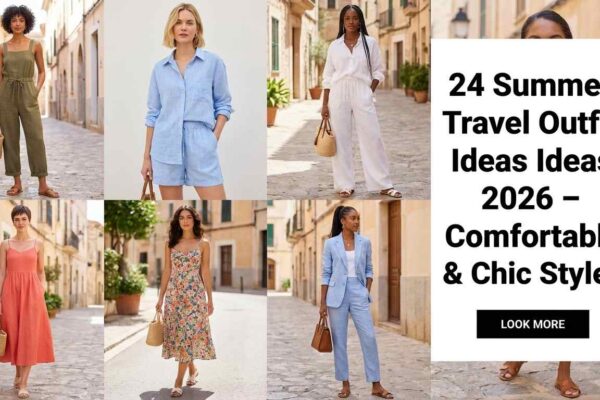 24 Travel Summer Outfits 2026 – Cute, Comfy & Stylish Looks for Women
