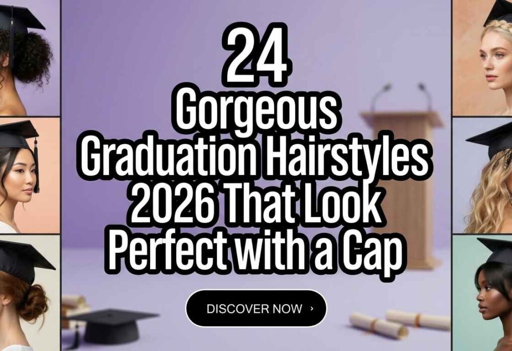 24 Graduation Hairstyles with Cap 2026 – Photo-Perfect Hair Ideas