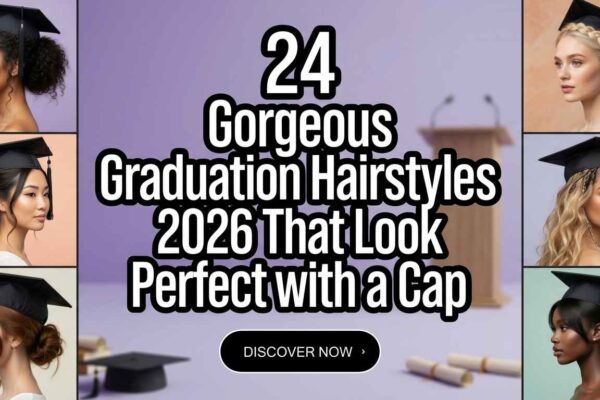 24 Graduation Hairstyles with Cap 2026 – Photo-Perfect Hair Ideas