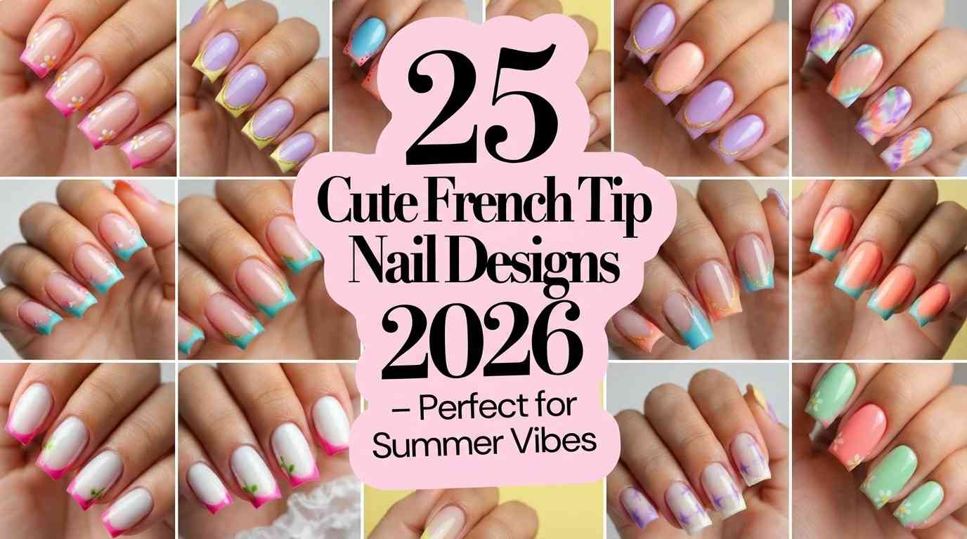 25 Summer French Tip Nail Ideas 2026 – Fresh & Bright Designs to Try