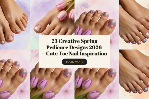 23 Trendy Spring Toe Nails 2026 – Colorful & Creative Pedicure Styles