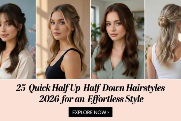 25 Effortless Spring Half Up Half Down Hairstyles 2026 to Try