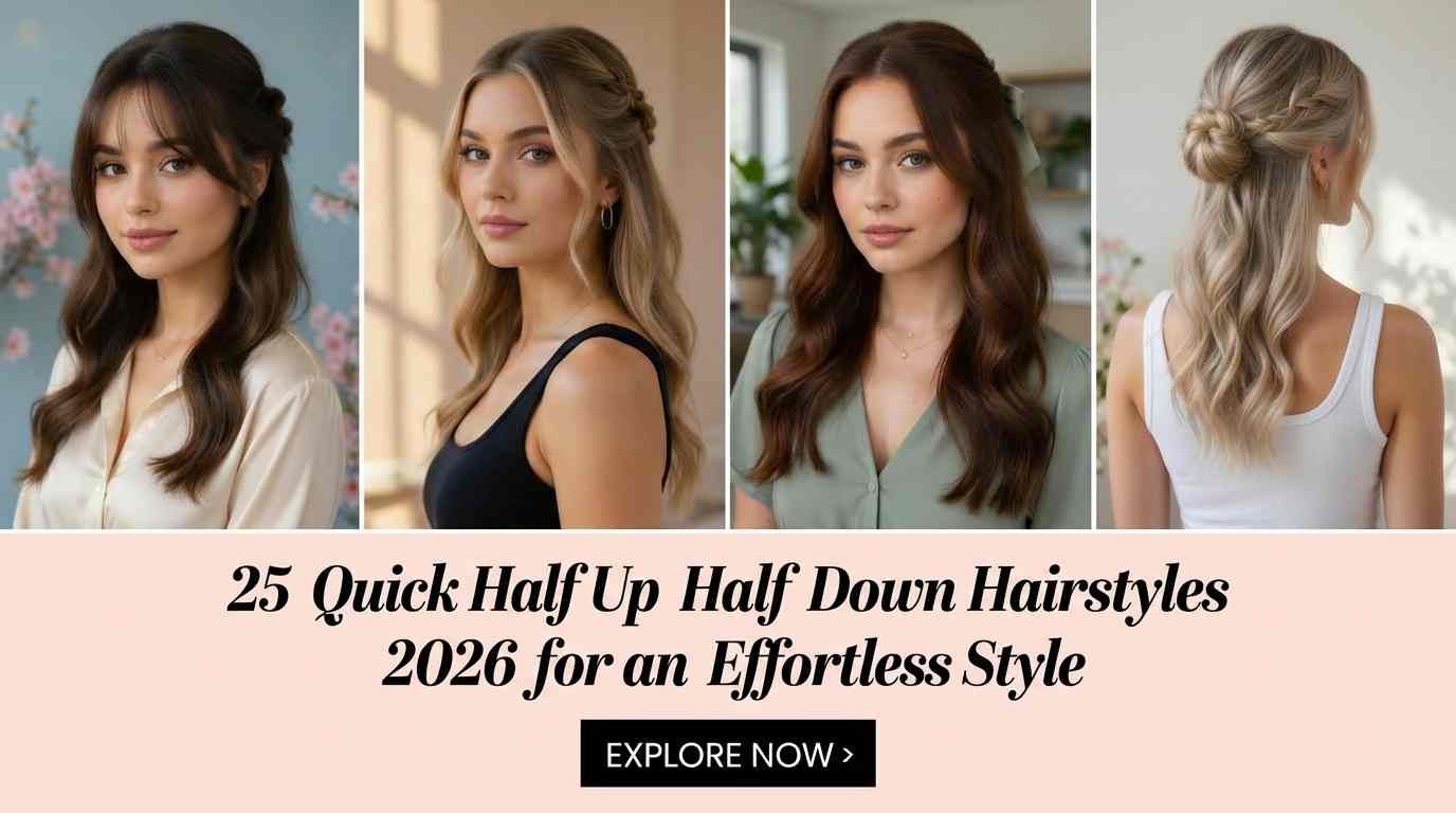 25 Effortless Spring Half Up Half Down Hairstyles 2026 to Try