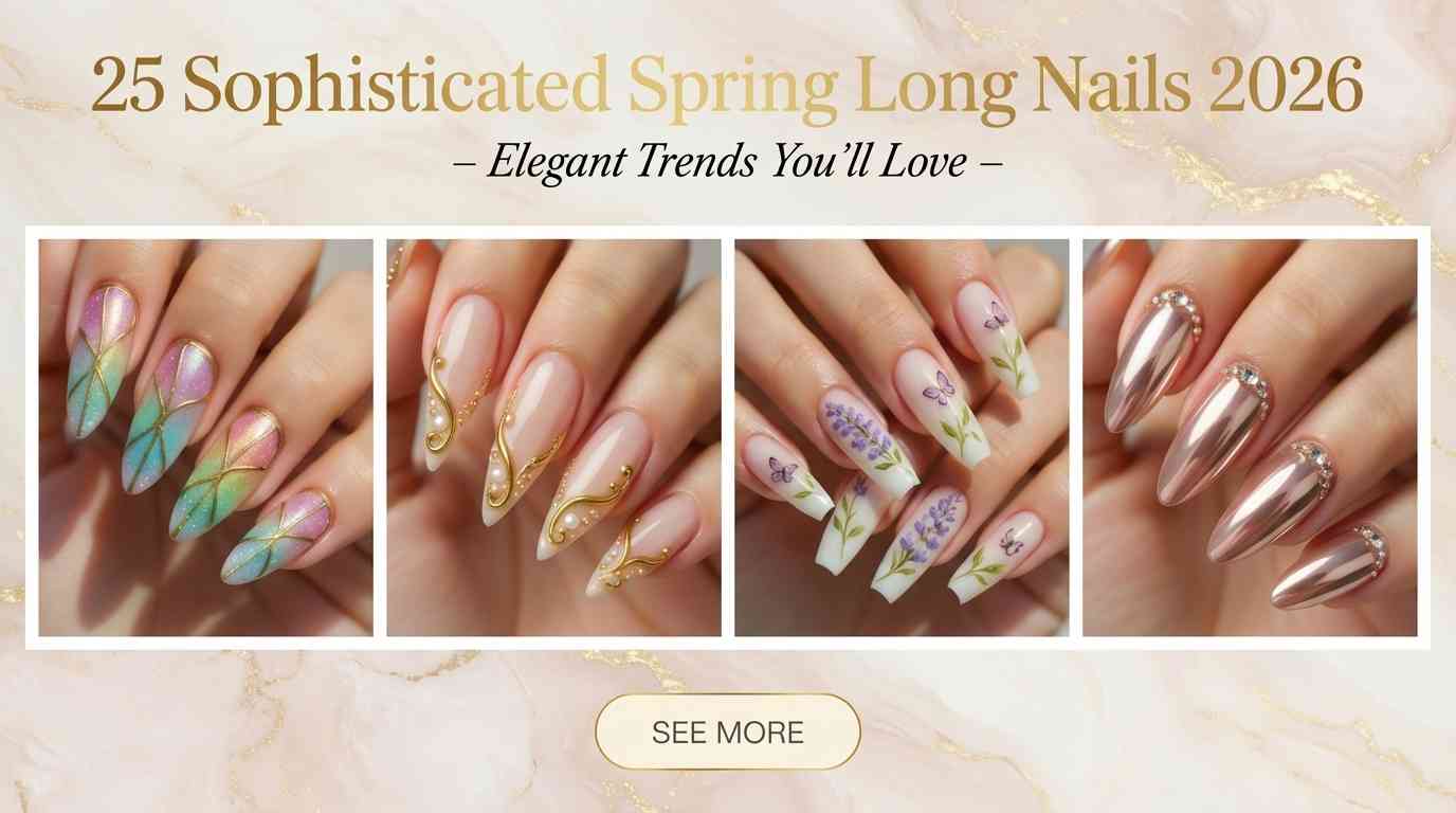 25 Sophisticated Spring Long Nails 2026 – Elegant Trends You'll Love