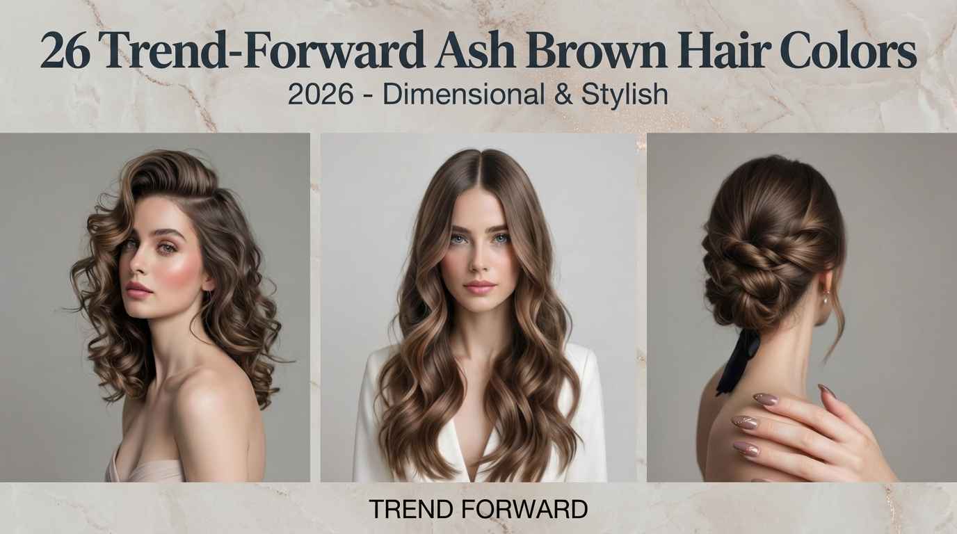 26 Dimensional Ash Brown Hair Ideas 2026 – Chic Spring Looks