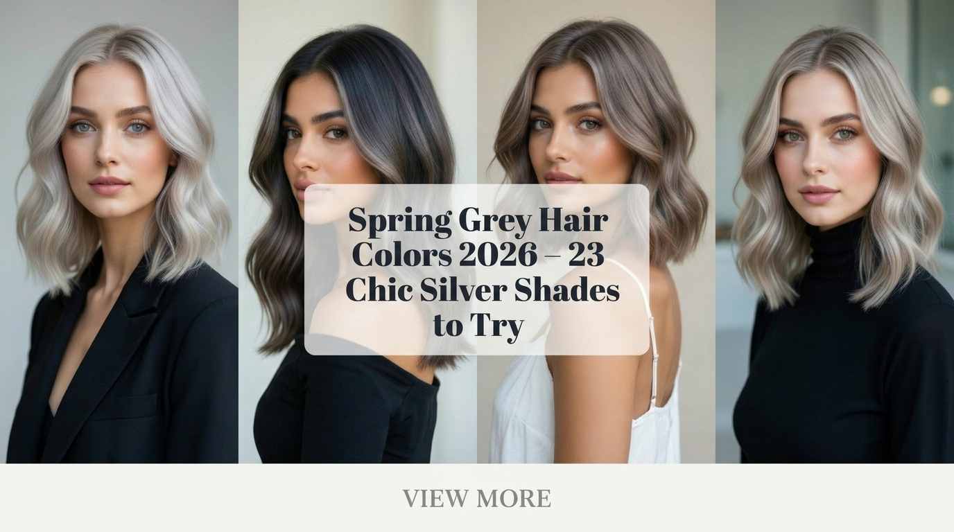 23 Modern Grey Hair Color Ideas 2026 – Fresh Silver Shades for Spring