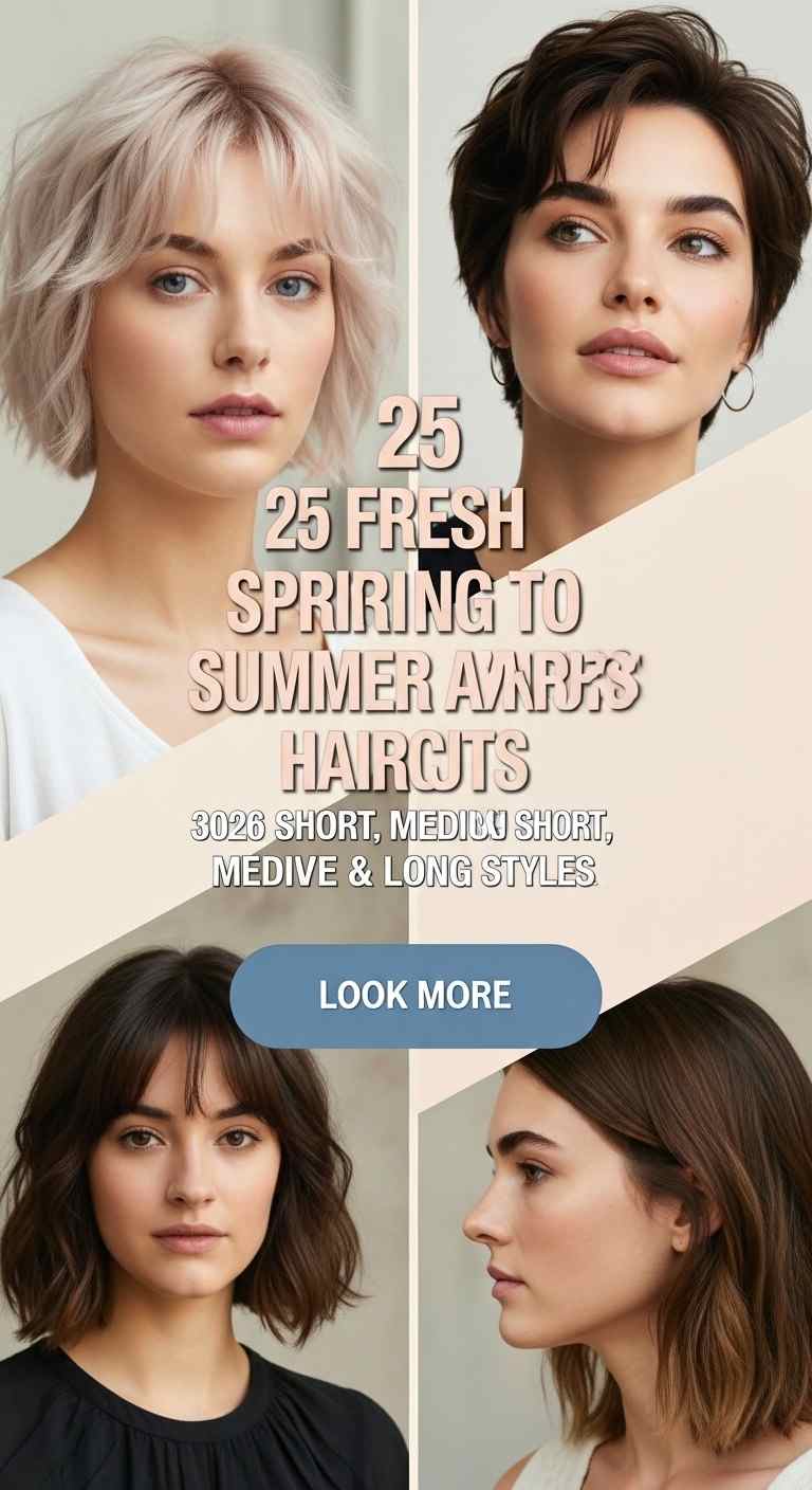 25 Spring to Summer Haircut Ideas 2026 – Fresh Trends for Medium, Short & Long Hair