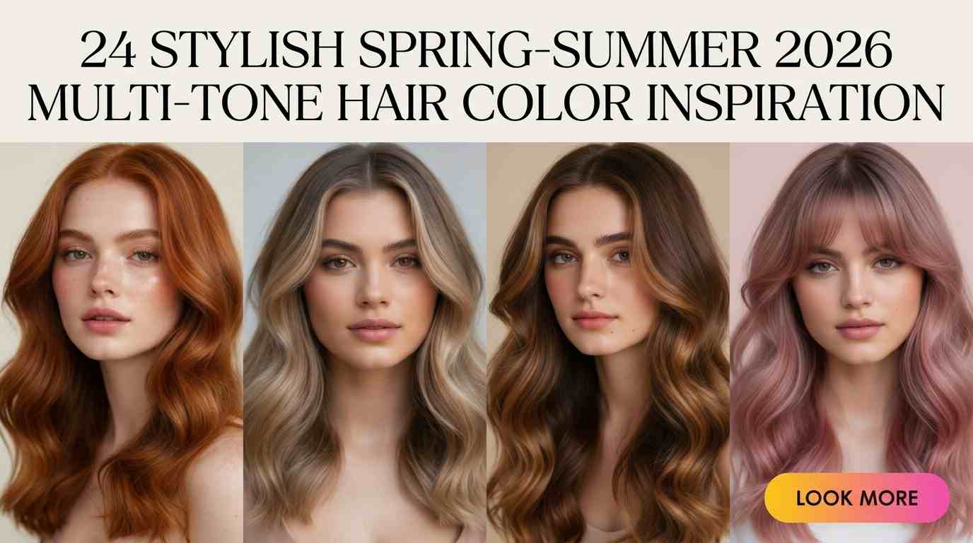 24 Spring to Summer Hair Color Ideas 2026 – Stylish Multi-Shade Trends