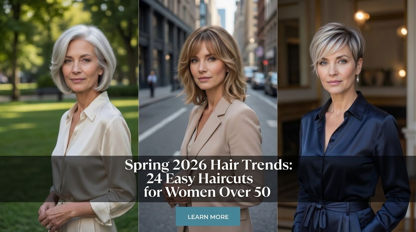 Spring 2026 Hair Trends: 24 Easy Haircuts for Women Over 50