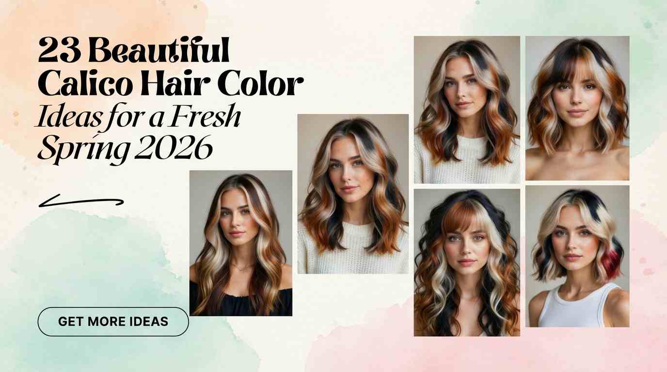 Spring 2026 Hair Trends: 23 Pastel Calico Color Ideas