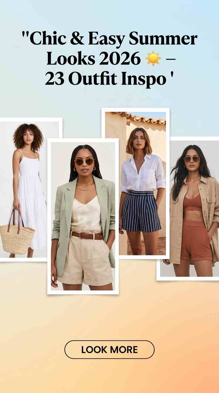 Summer Fashion Outfits 2026 – 23 Chic & Effortless Looks