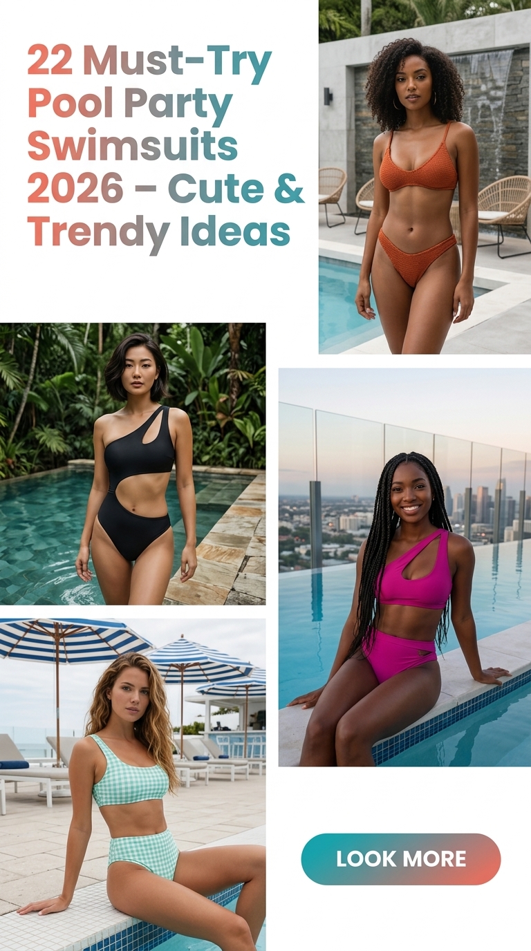 22 Pool Party Swimsuit Ideas 2026 – Cute, Bold & Trendy Looks