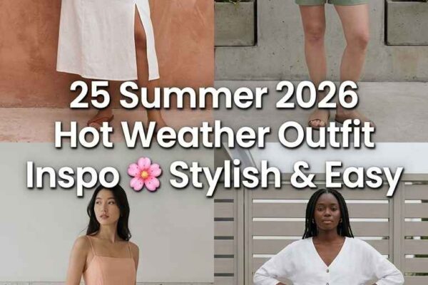 Hot Weather Summer Outfits 2026 – 25 Airy & Chic Looks