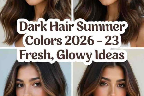 Summer Hair Color Ideas 2026 for Dark Hair – 23 Fresh & Glowy Looks