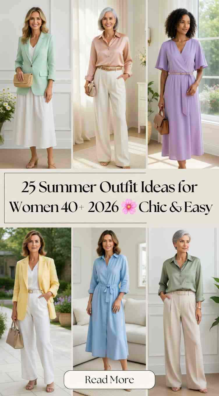 Summer Outfits for Women Over 40 2026 – 25 Classy Looks
