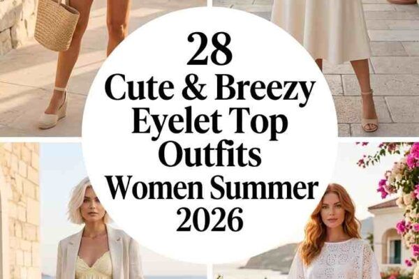 28 Eyelet Top Outfit Ideas for Women Summer 2026