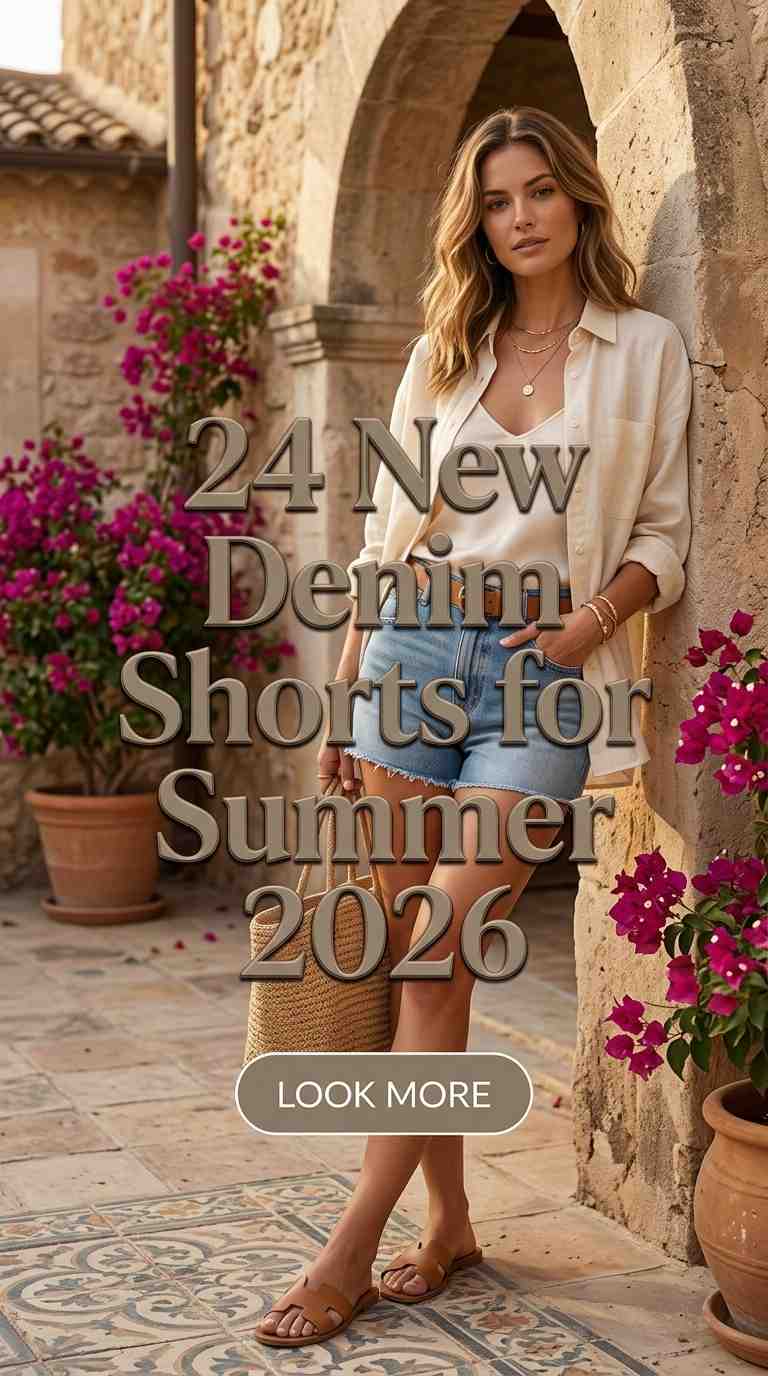 24 Denim Shorts Outfit Ideas 2026 Women's Summer Style