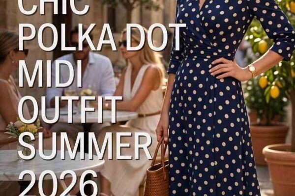 27 Chic Dot Midi Outfit Ideas for Women Summer 2026