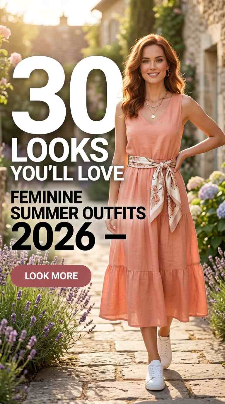 Trendy Feminine Summer Outfits for 2026 – 30 Looks You'll Love