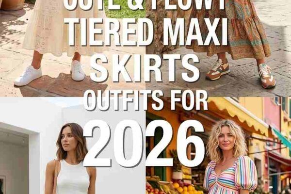 Tiered Maxi Skirt Outfits for Women Summer 2026 – 28 Looks That Work