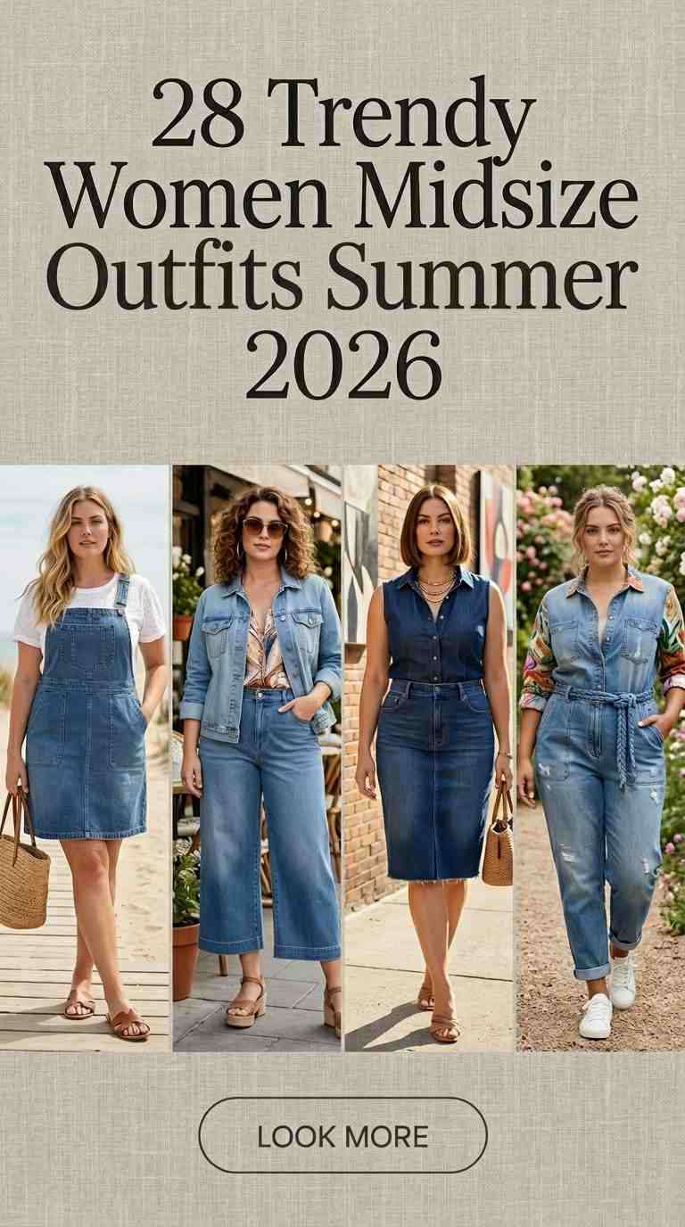 Summer 2026 Style Guide: 28 Chic Midsize Denim Looks