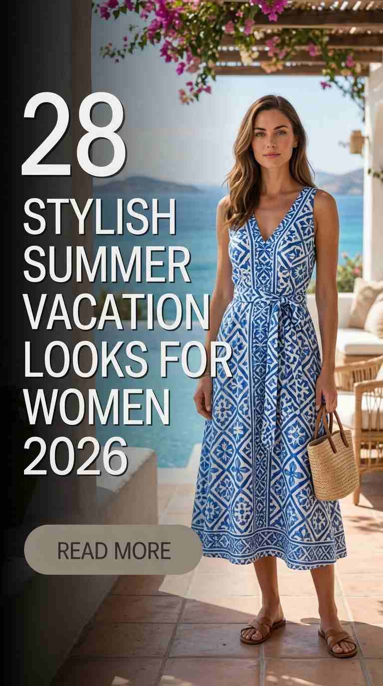 Chic Summer Vacation Outfits for Women 2026 – 28 Looks You'll Love