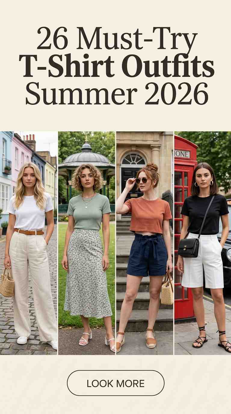 26 Must-Try T-Shirt Outfits Perfect for Summer 2026