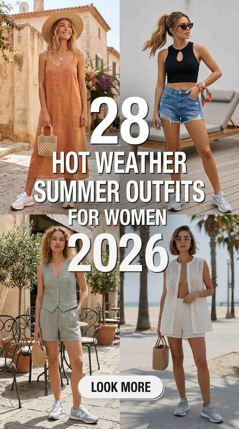 Stay Cool in Style: 28 Hot Weather Summer Outfit Ideas for Women 2026