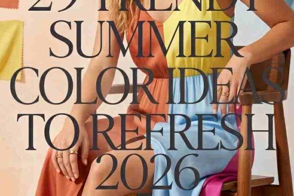 Chic Summer Color Trend Outfits Ideas for Women 2026 – 29 Looks to Try
