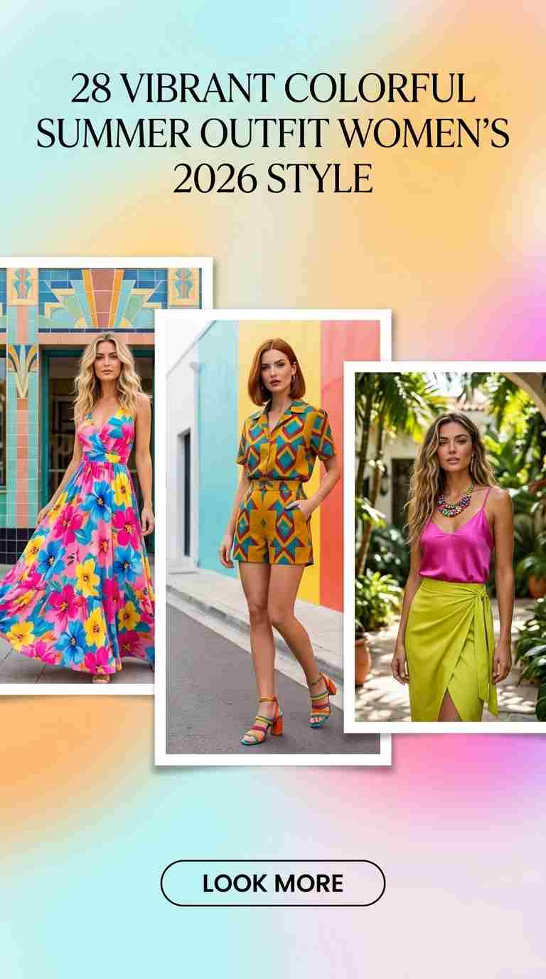 28 Vibrant Colorful Summer Outfit Ideas Women's 2026 Style