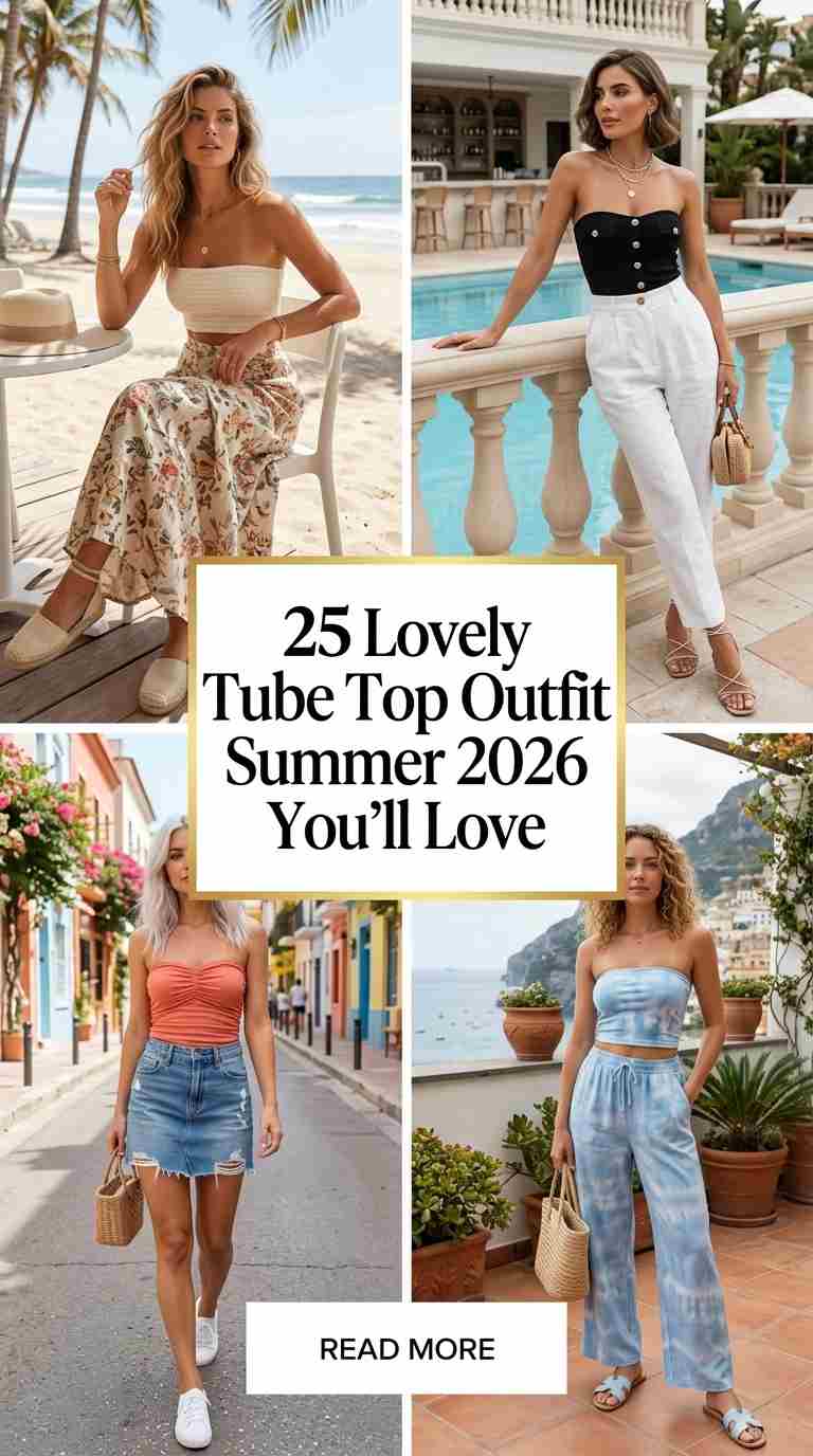 Trendy Summer Tube Top Outfits 2026 – 25 Looks You'll Want to Wear