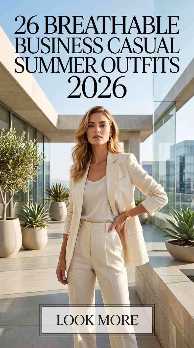 Breathable Summer Business Casual Outfits 2026 – 26 Cool & Chic Work Looks