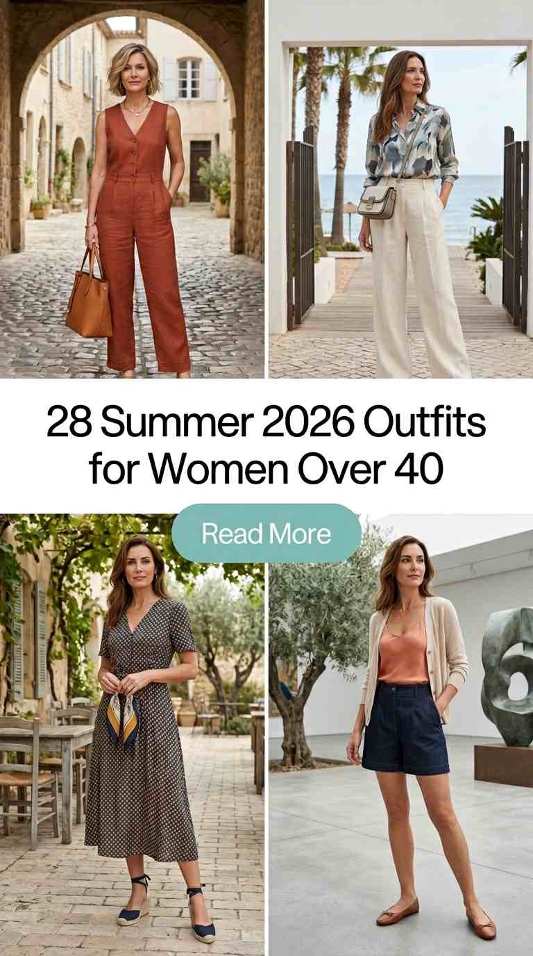 Summer Outfits for Women Over 40 2026 – 28 Chic Looks