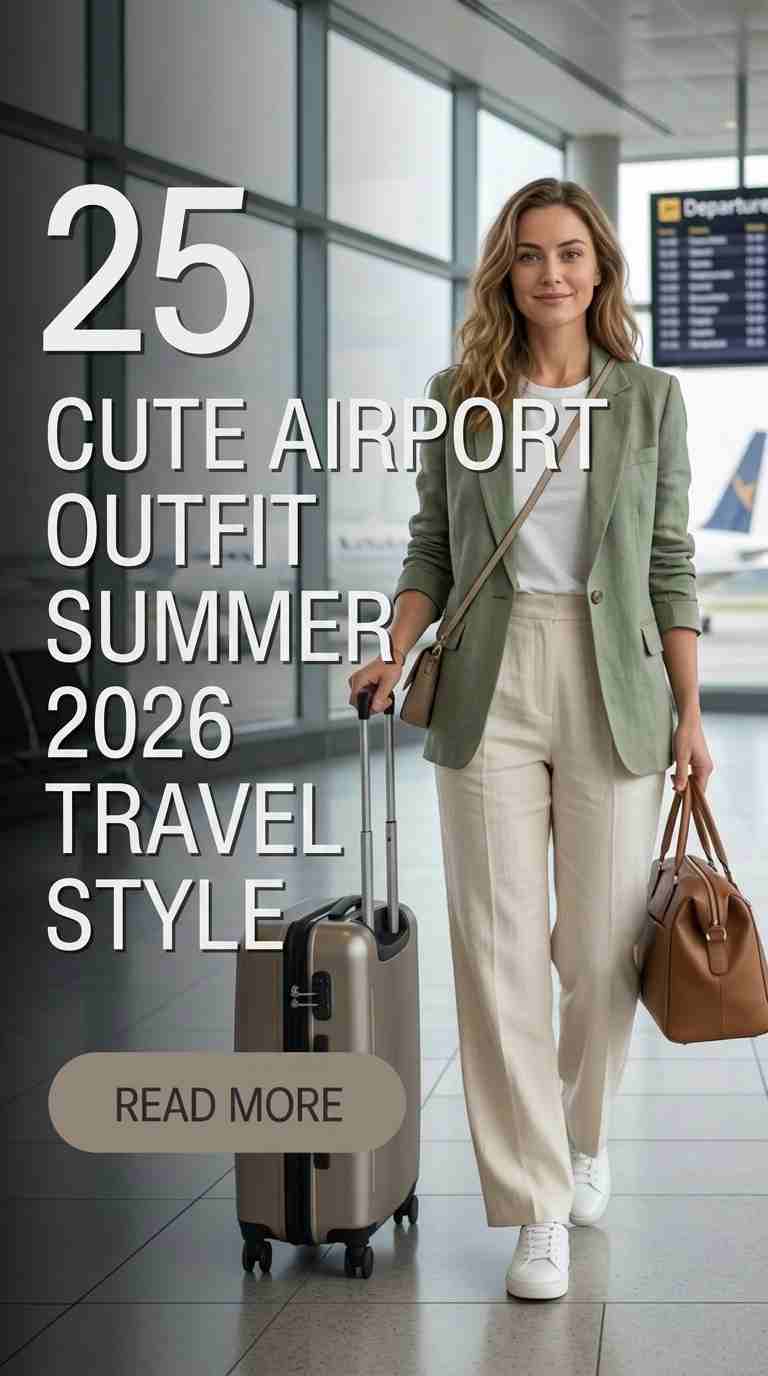 25 Cute Airport Outfit Ideas Women's Summer Travel Style