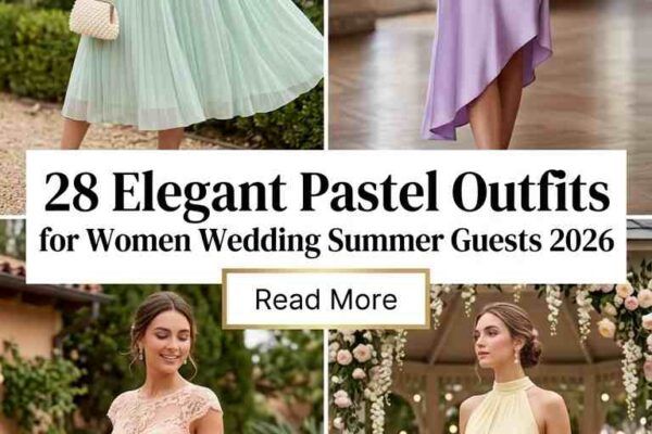 28 Elegant Pastel Outfits for Women Wedding Guests Summer 2026
