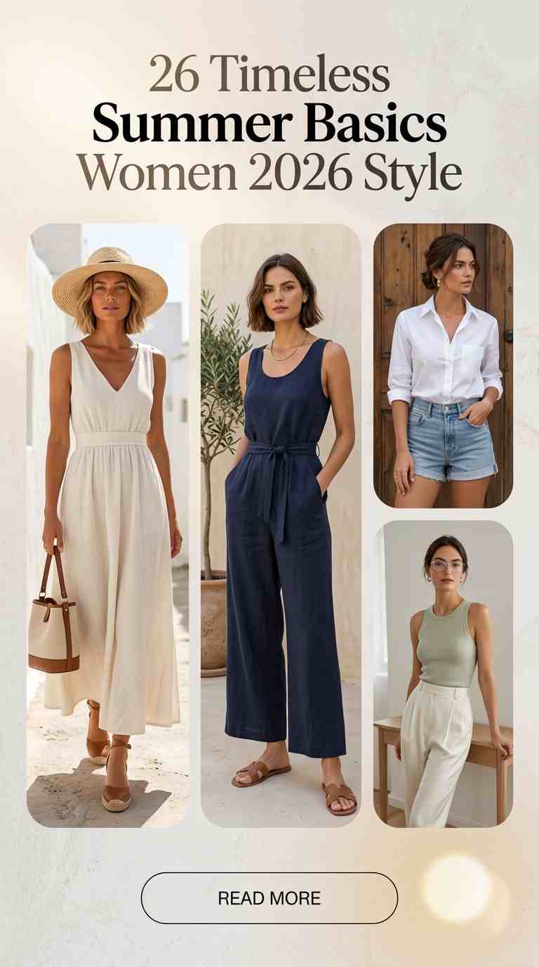 26 Timeless Summer Basics for Women 2026 Style