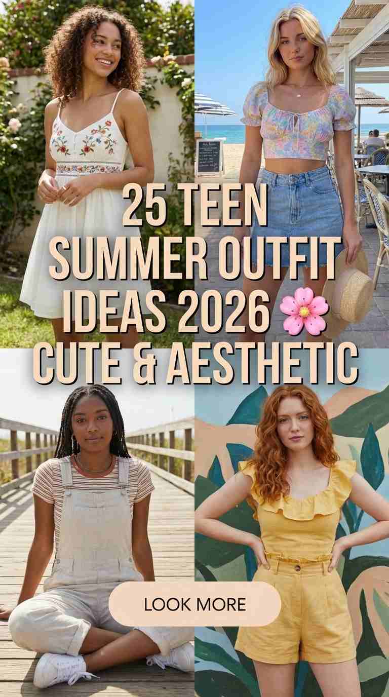 Cute Summer Outfits for Teens 2026 – 25 Trendy Looks